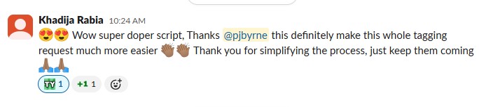 Additional team feedback on Auto Tagger